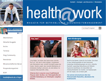 Tablet Screenshot of healthatwork-online.de